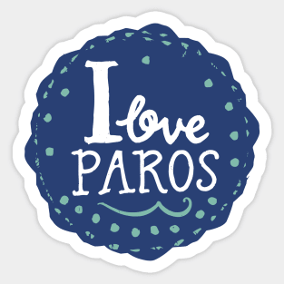 Paros Island, Greece Sticker